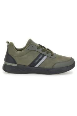 Sneakers verdi con inserti neri e suola flessibile Canguro CA1241