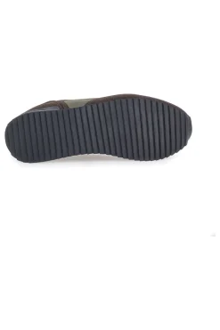 Sneakers verdi con inserti marroni e dettagli arancioni Beverly Hills Polo BHM523200