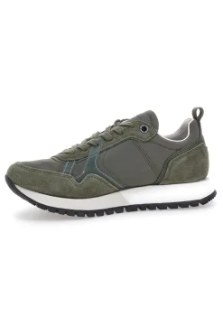 Sneakers verdi con inserti scamosciati Pepe Jeans PMS400001