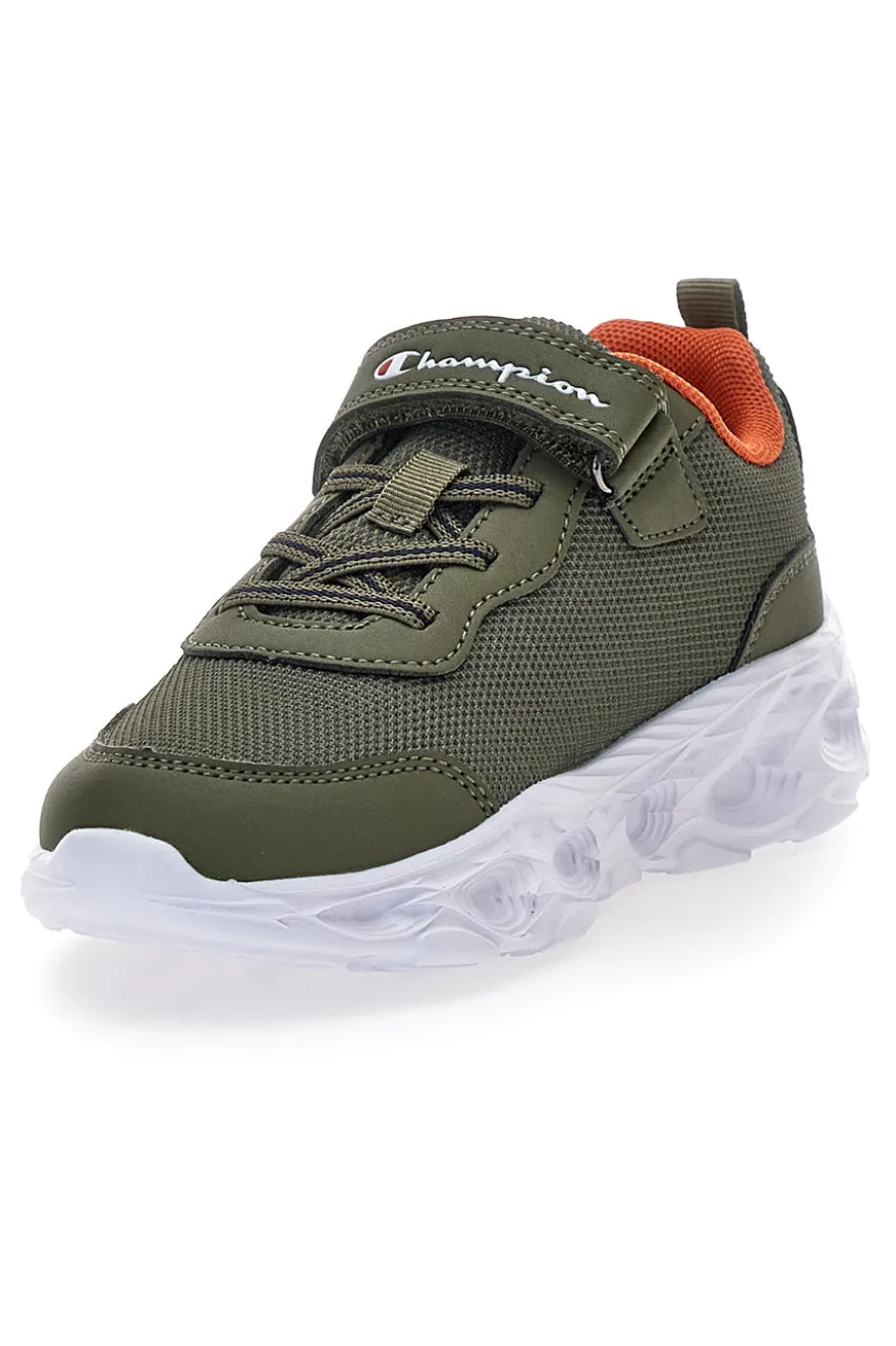 Sneakers verdi con stampa fantasia e luci Champion FUNFAIR PRINT B PS Low Cut