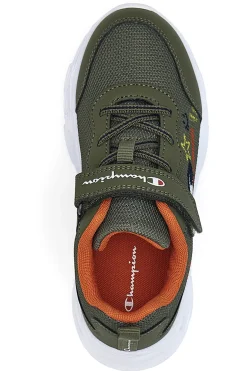 Sneakers verdi con stampa fantasia e luci Champion FUNFAIR PRINT B PS Low Cut