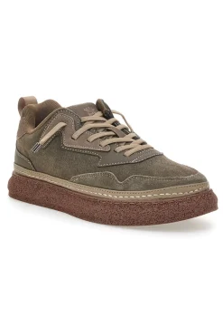 Sneakers verdi fondo a contrasto Marina Militare MM793