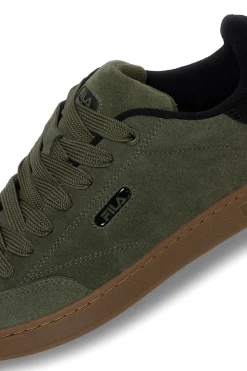 Sneakers verdi in suede con dettagli neri Fila FFM0437