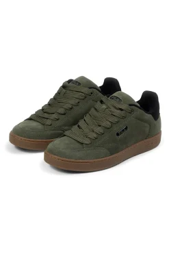Sneakers verdi in suede con dettagli neri Fila FFM0437