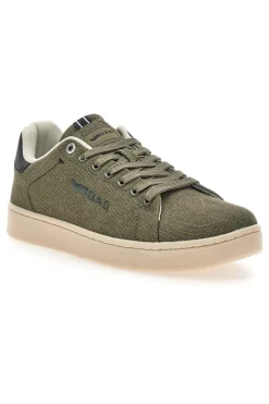 Sneakers verdi in tessuto con fondo a contrasto Gas SAMMY CVS