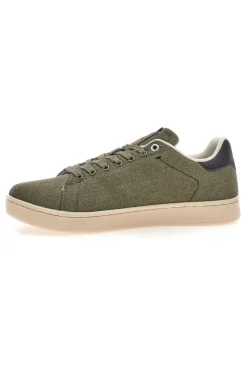 Sneakers verdi in tessuto con fondo a contrasto Gas SAMMY CVS
