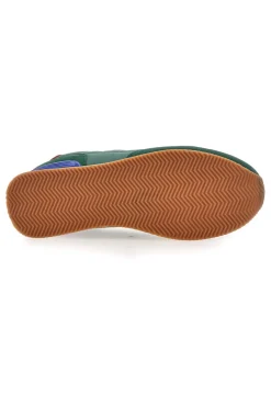 Sneakers verdi in tessuto con dettagli scamosciati Gas OMY MIX