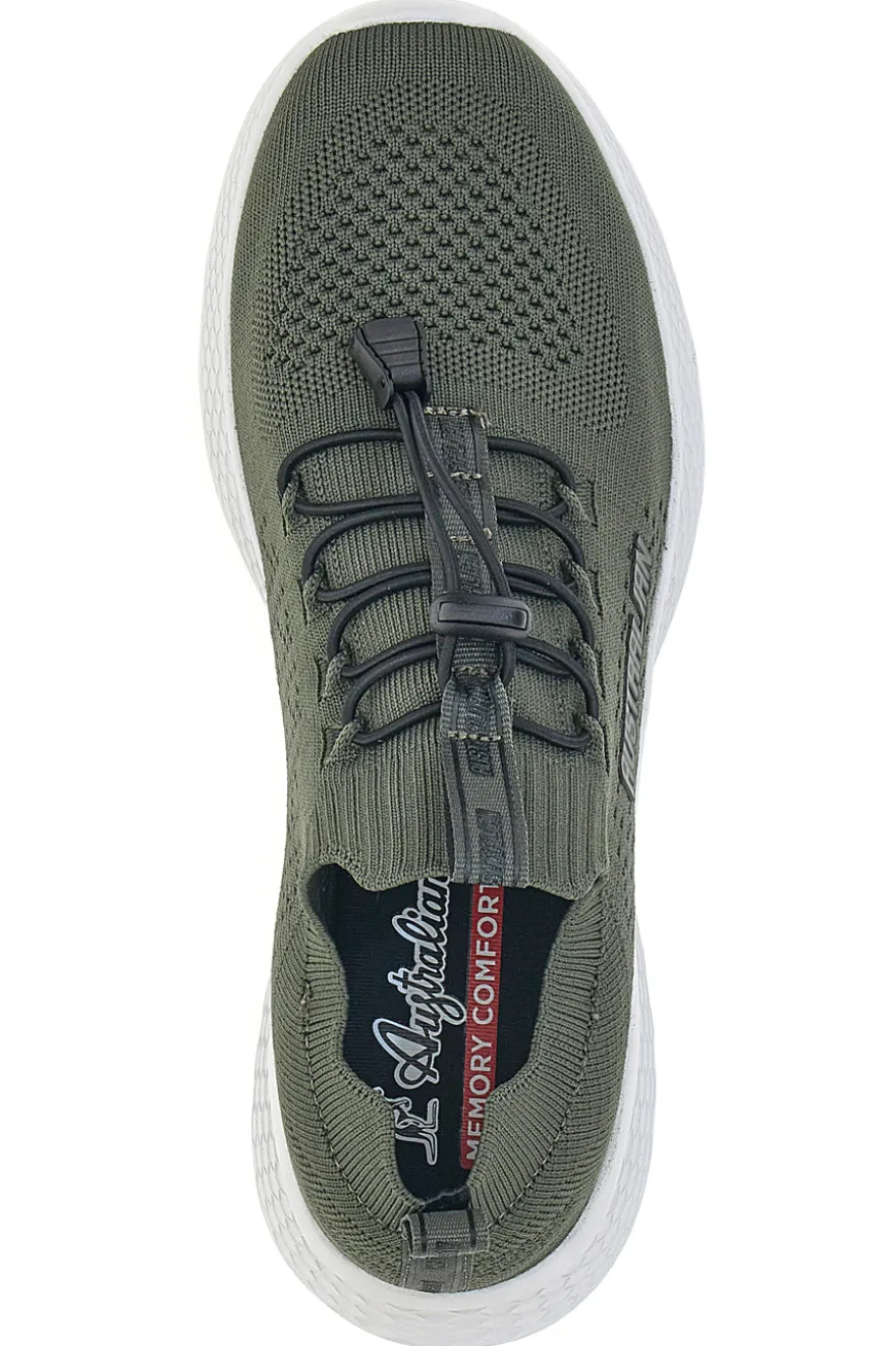 Sneakers Verdi Militare in Maglia Australian AU24M512