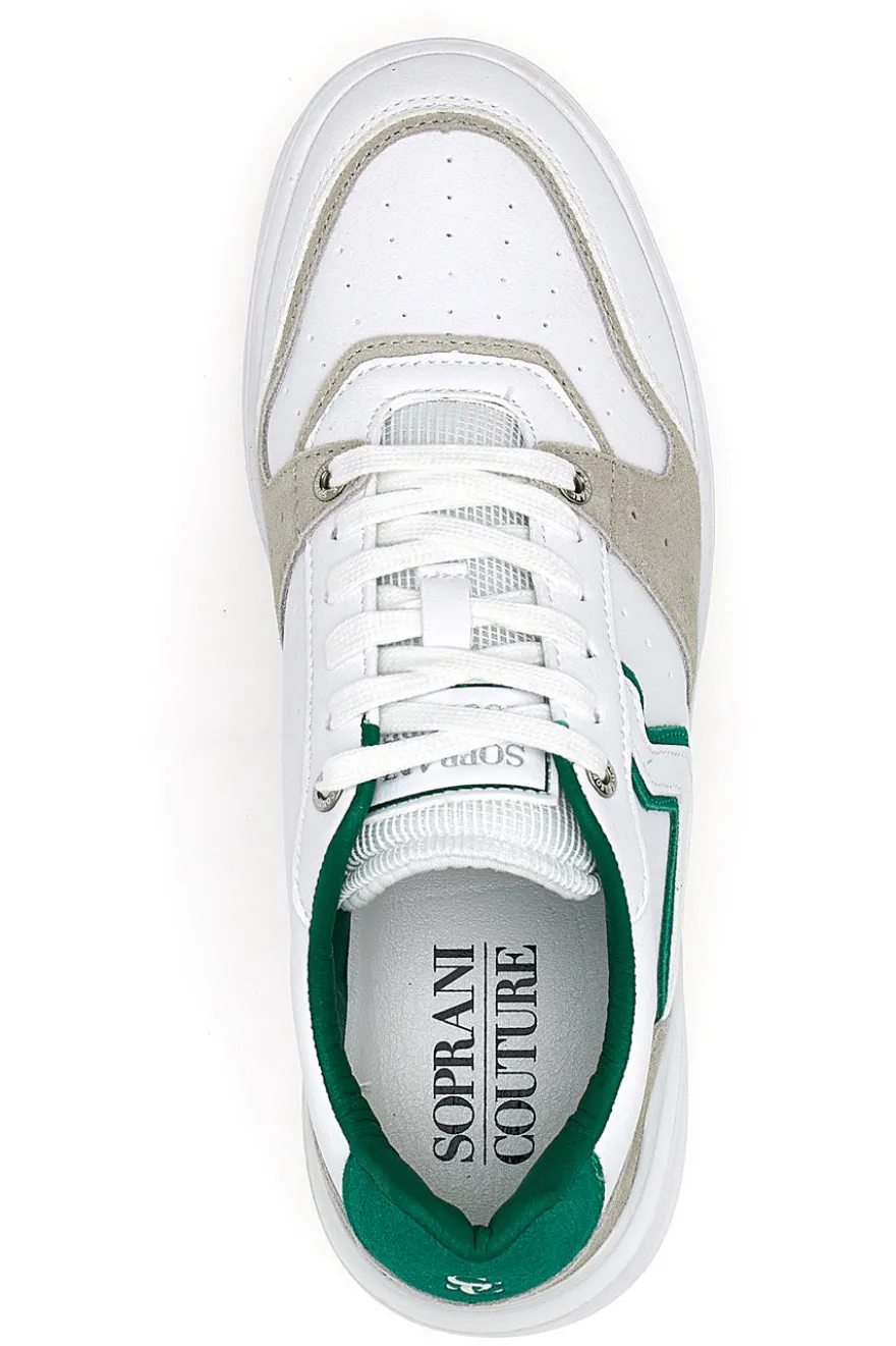 Sneakers Vintage Soprani Couture Janus Low Mix Bianche