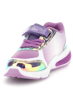 Sneakers viola bianco stampa Frozen luci strappi Frozen D14306