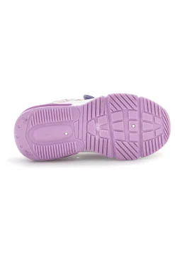 Sneakers viola bianco stampa Frozen luci strappi Frozen D14306