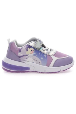 Sneakers Viola Con luci e Strappo in Velcro Frozen D11551M