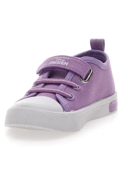 Sneakers Viola Con Luci e Strappo in Velcro Frozen D11542M