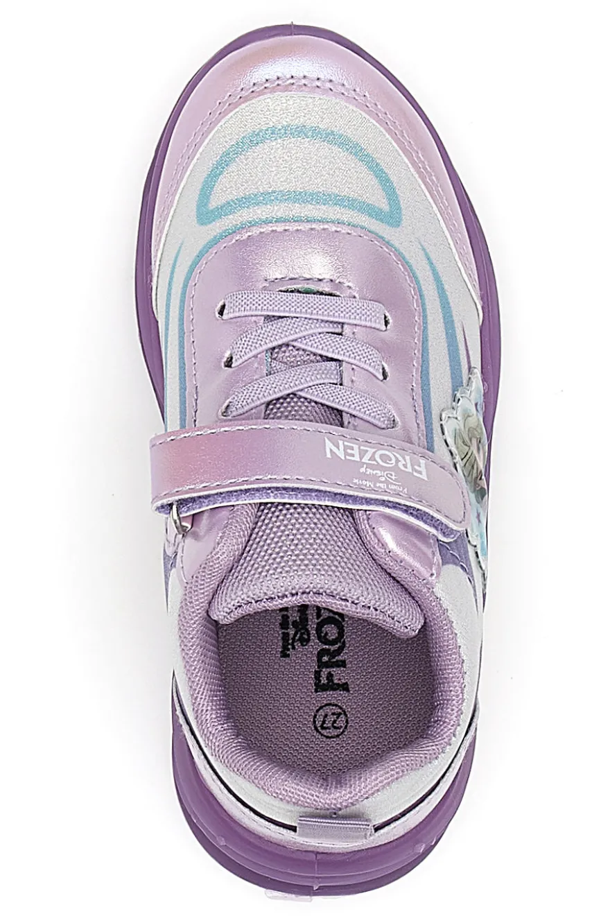 Sneakers Viola con Stampa di Frozen e Suola con Luci FROZEN D4310599T