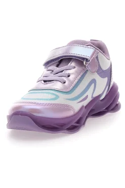 Sneakers Viola con Stampa di Frozen e Suola con Luci FROZEN D4310599T