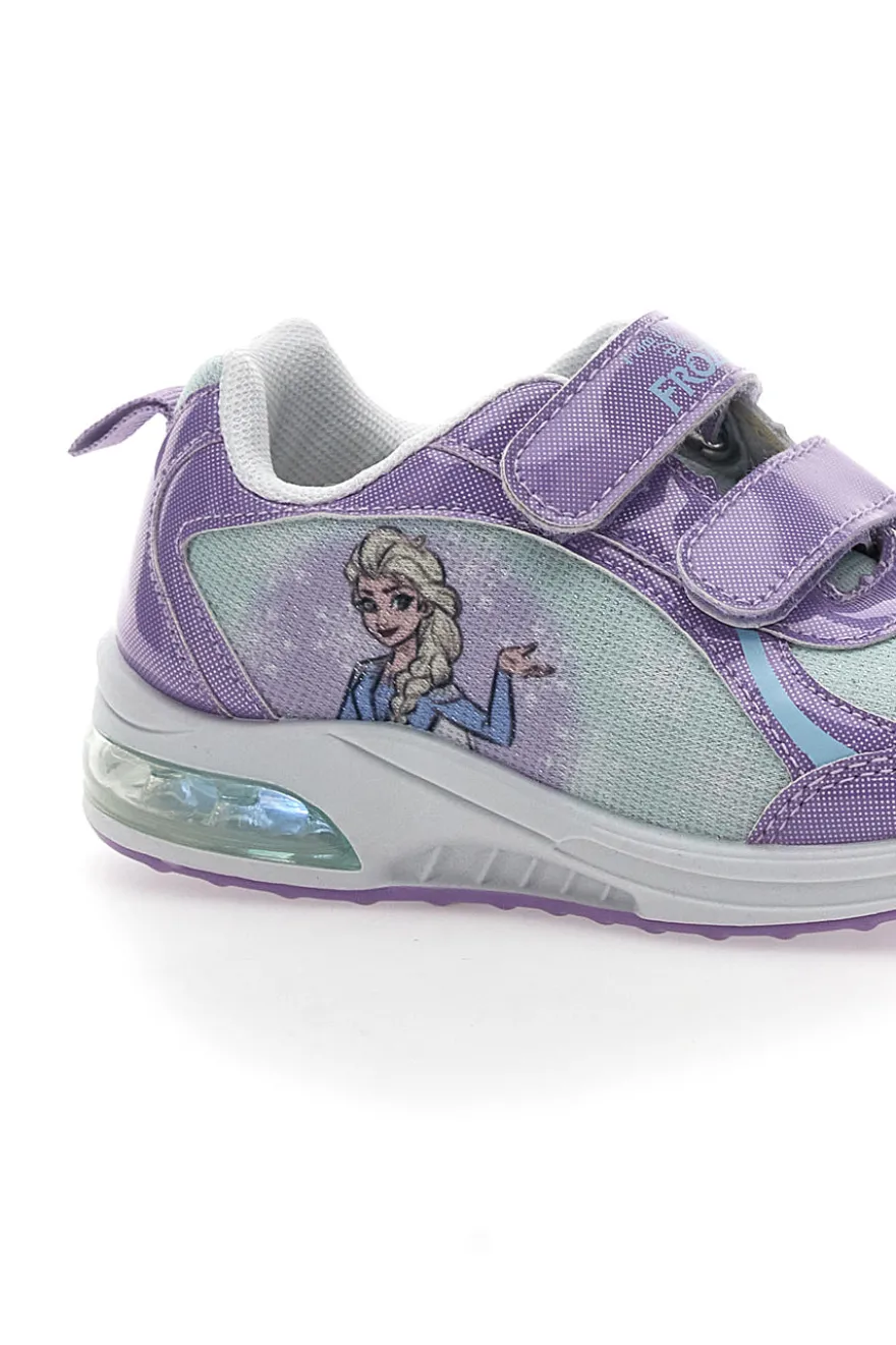 Sneakers Viola Con Strappi in Velcro Disney Frozen 15606