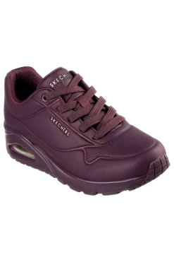 Sneakers viola con suola ammortizzata Air-Cooled Memory Foam Skechers Uno Stand On Air