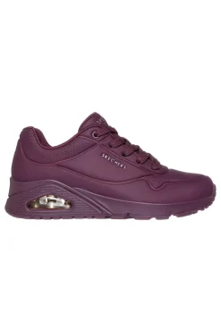 Sneakers viola con suola ammortizzata Air-Cooled Memory Foam Skechers Uno Stand On Air