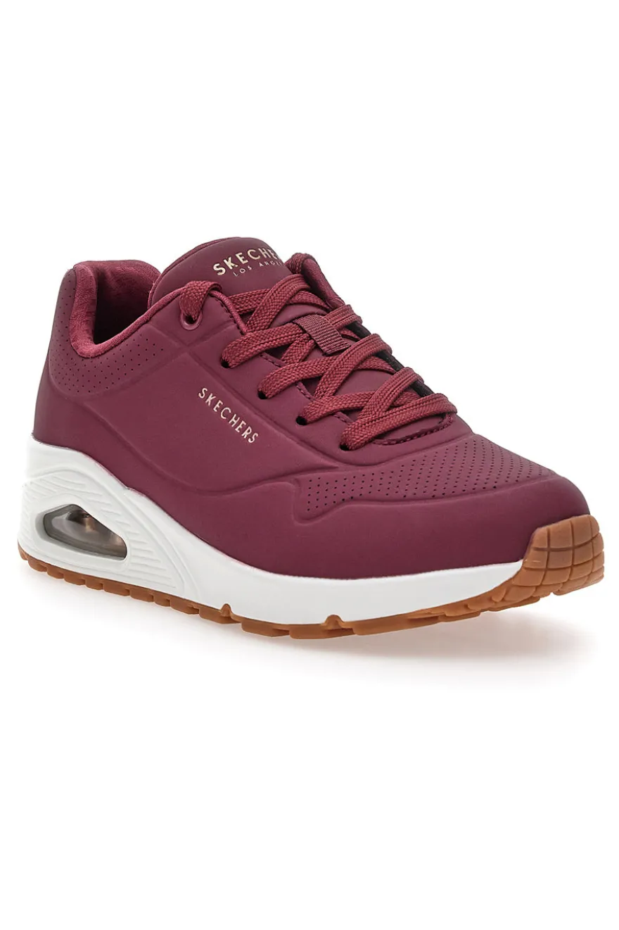 Sneakers Viola con suola bianca da Donna Skechers Uno-Stand on Air