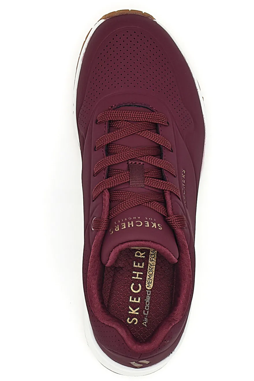 Sneakers Viola con suola bianca da Donna Skechers Uno-Stand on Air