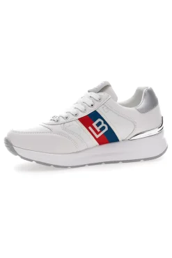 Sneakers white/silver con zeppa Laura biagiotti 8408
