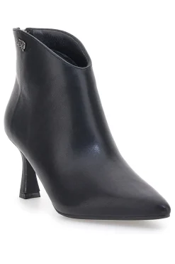 Spitze schwarze Stiefeletten mit mittelhohem Absatz NAZARENO GABRIELLI 3707