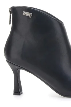 Spitze schwarze Stiefeletten mit mittelhohem Absatz NAZARENO GABRIELLI 3707