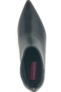 Spitze schwarze Stiefeletten mit mittelhohem Absatz NAZARENO GABRIELLI 3707