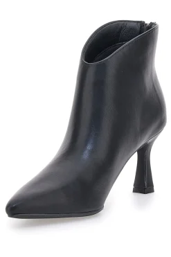 Spitze schwarze Stiefeletten mit mittelhohem Absatz NAZARENO GABRIELLI 3707