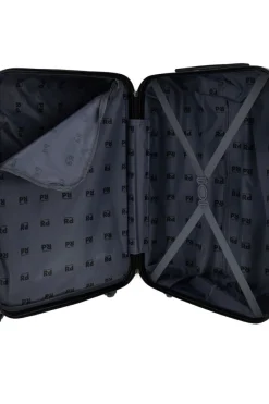 Starrer weißer kleiner Rollkoffer 4 Räder Prima riga PR168/P
