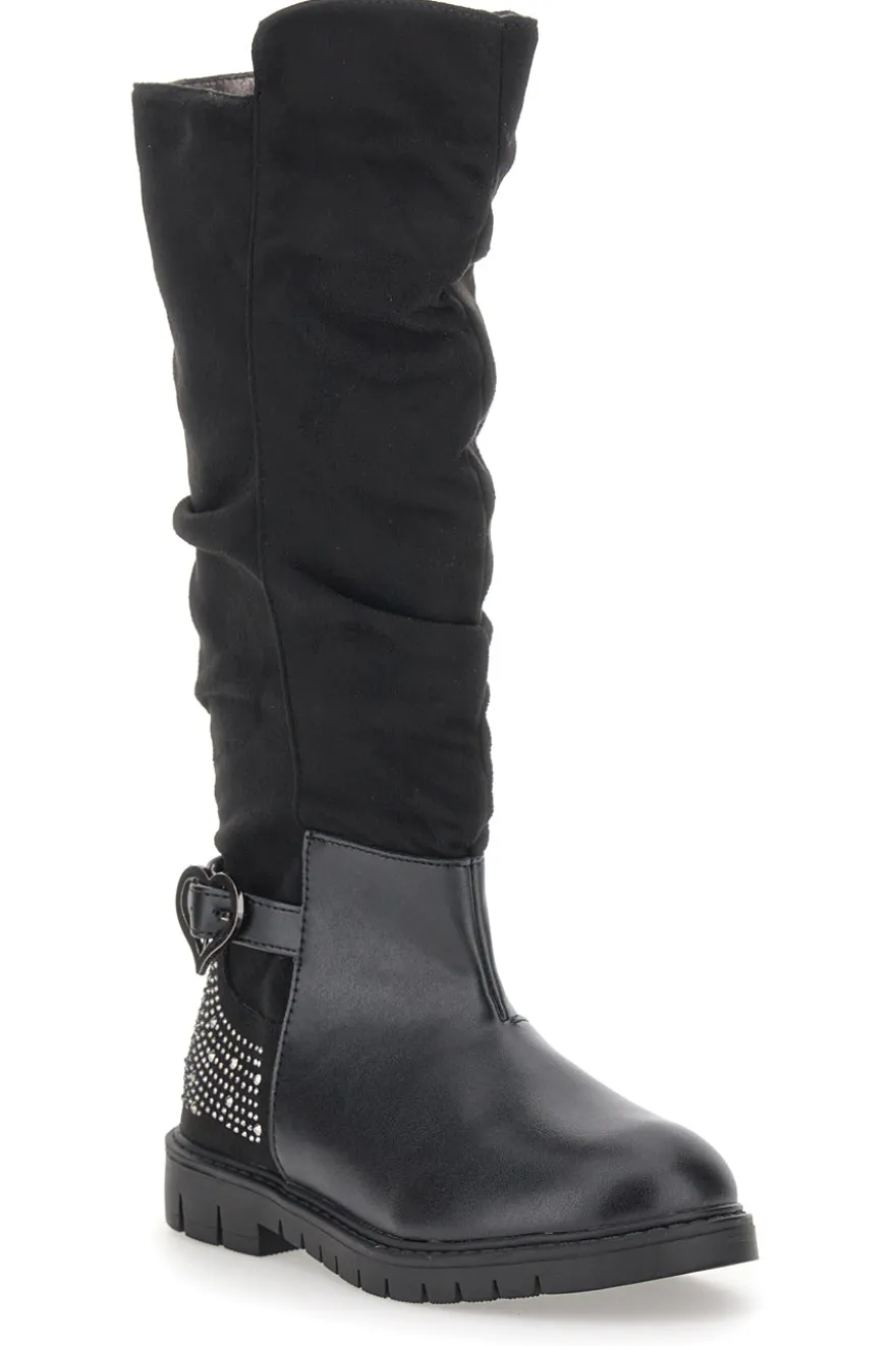Stiefel Grazie 13890 Schwarz mit Strasssteinen