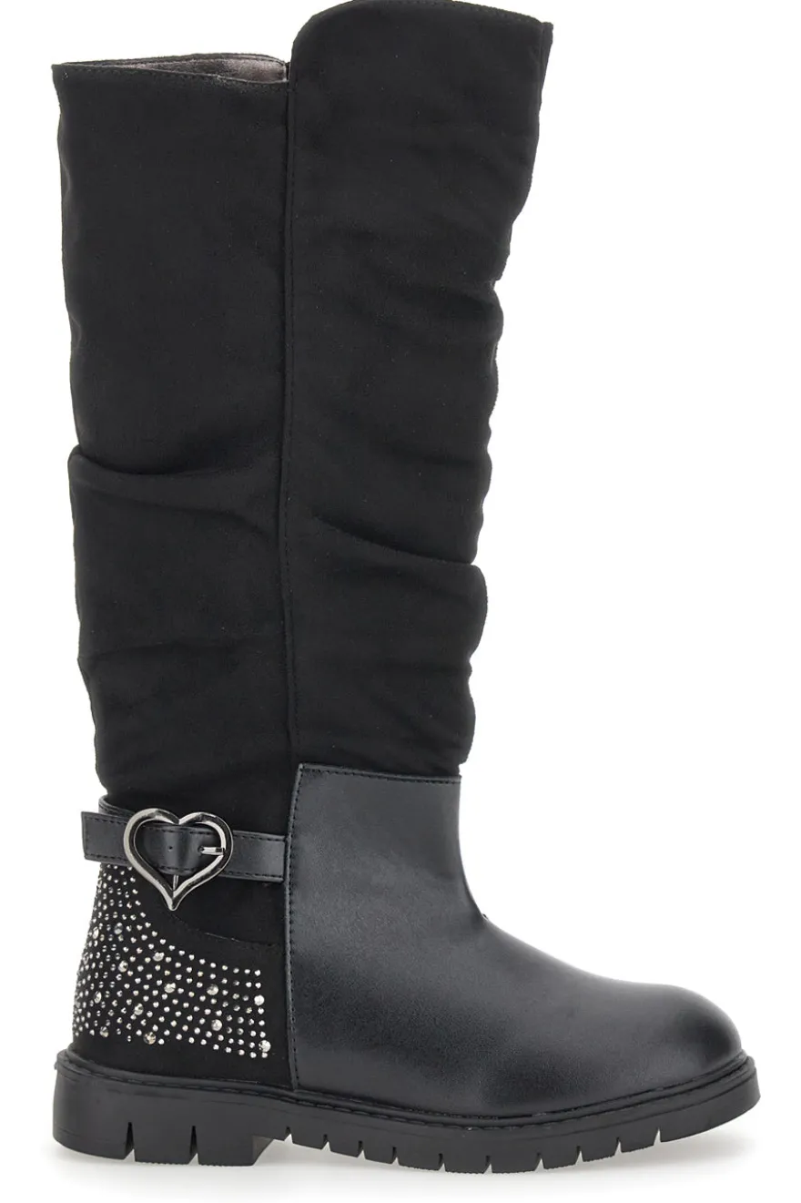 Stiefel Grazie 13890 Schwarz mit Strasssteinen