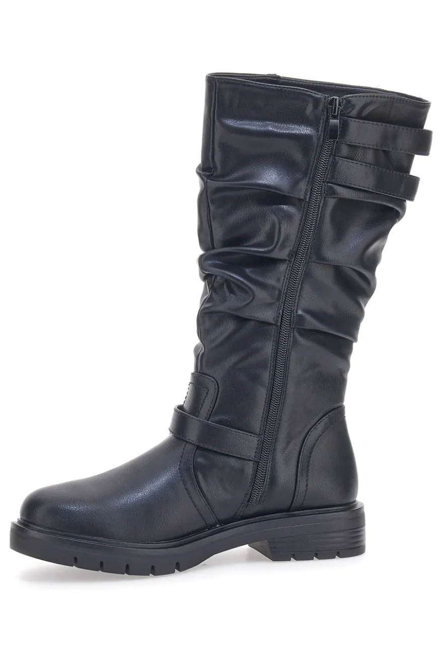 Stiefel mit gekräuseltem Obermaterial Cafè Kosten 1504