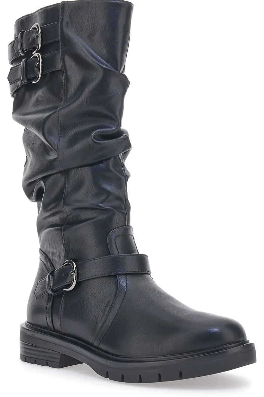 Stiefel mit gekräuseltem Obermaterial Cafè Kosten 1504