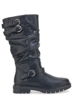 Stiefel mit gekräuseltem Obermaterial Cafè Kosten 1504