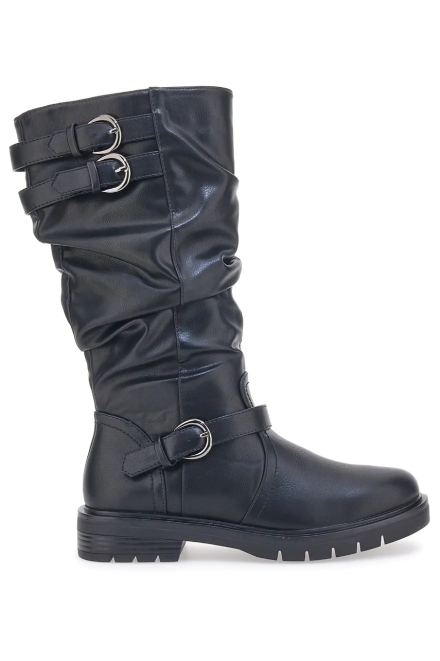 Stiefel mit gekräuseltem Obermaterial Cafè Kosten 1504