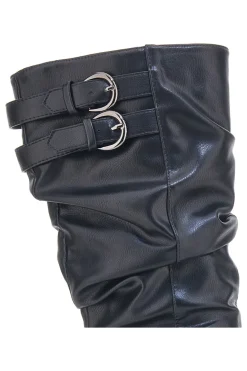 Stiefel mit gekräuseltem Obermaterial Cafè Kosten 1504