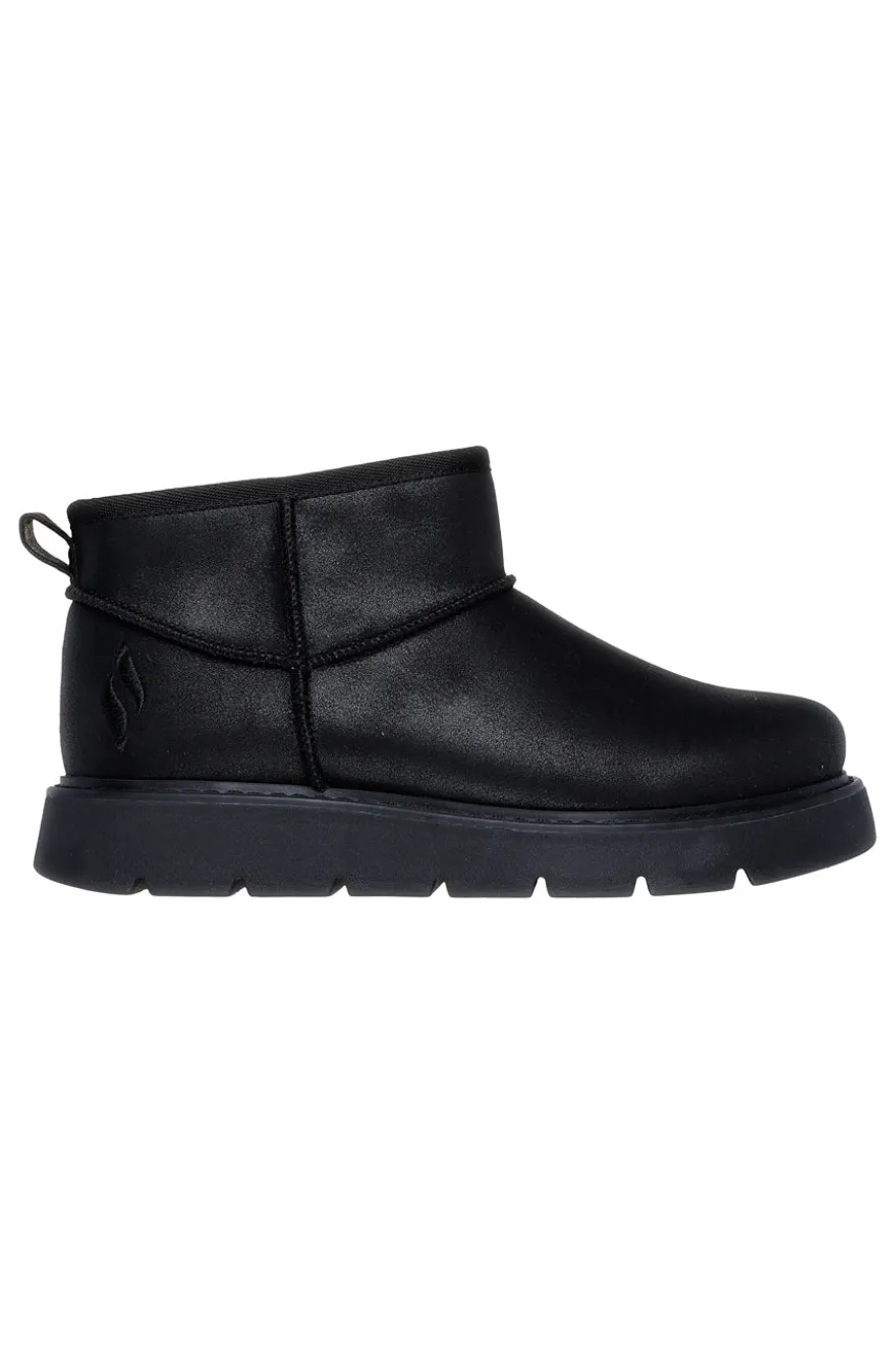 Stivaletti alla caviglia neri con pelo Skechers Keepsakes Lite - Snowbird