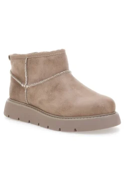 Stivaletti alla caviglia beige con pelo Skechers Keepsakes Lite - Snowbird