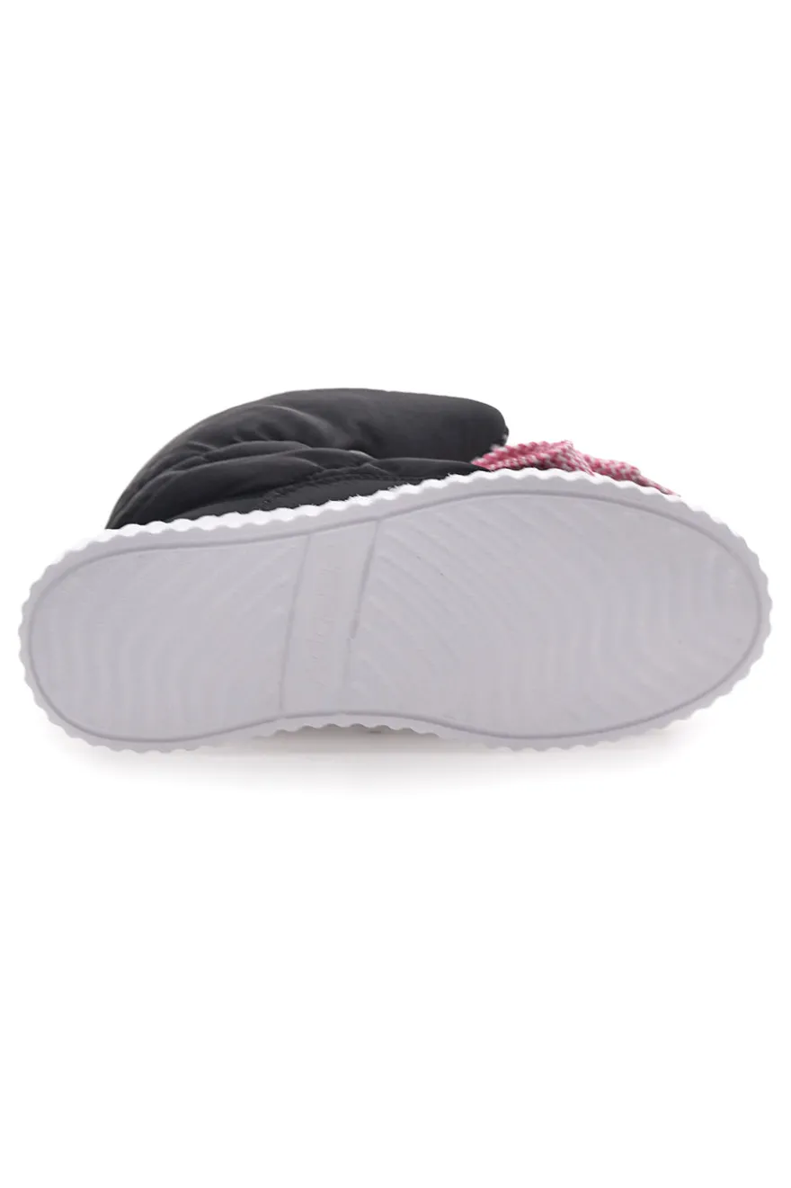 Stivaletti Animalier Neri Imbottiti Freddy 7558