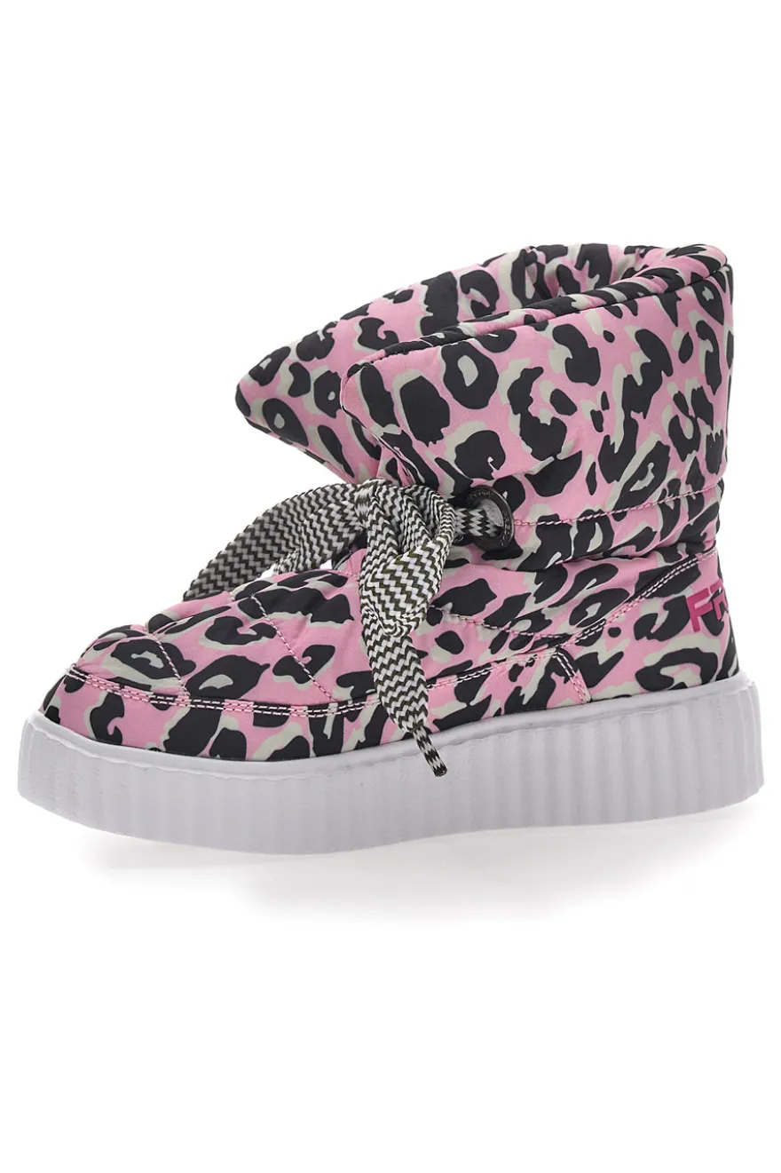 Stivaletti Animalier Rosa Imbottiti Freddy 7558