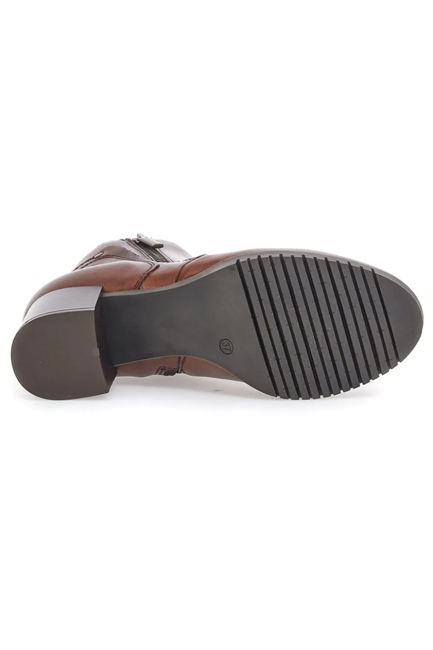 Stivaletti Ankle Boots Marroni The First 24905