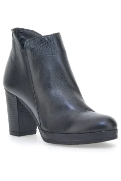 Stivaletti Ankle Boots Pittarello Class 307 Nero Vera Pelle