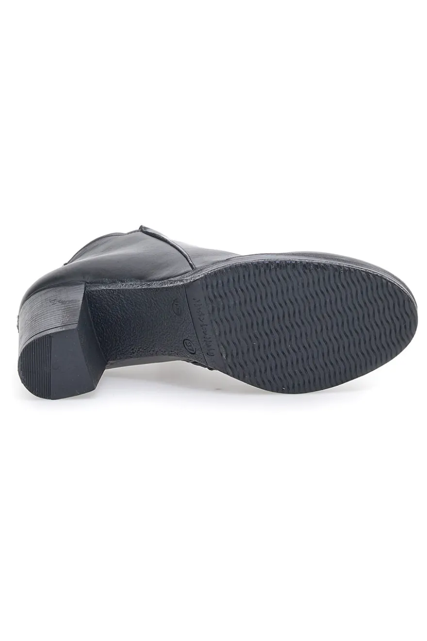 Stivaletti Ankle Boots Pittarello Class 307 Nero Vera Pelle