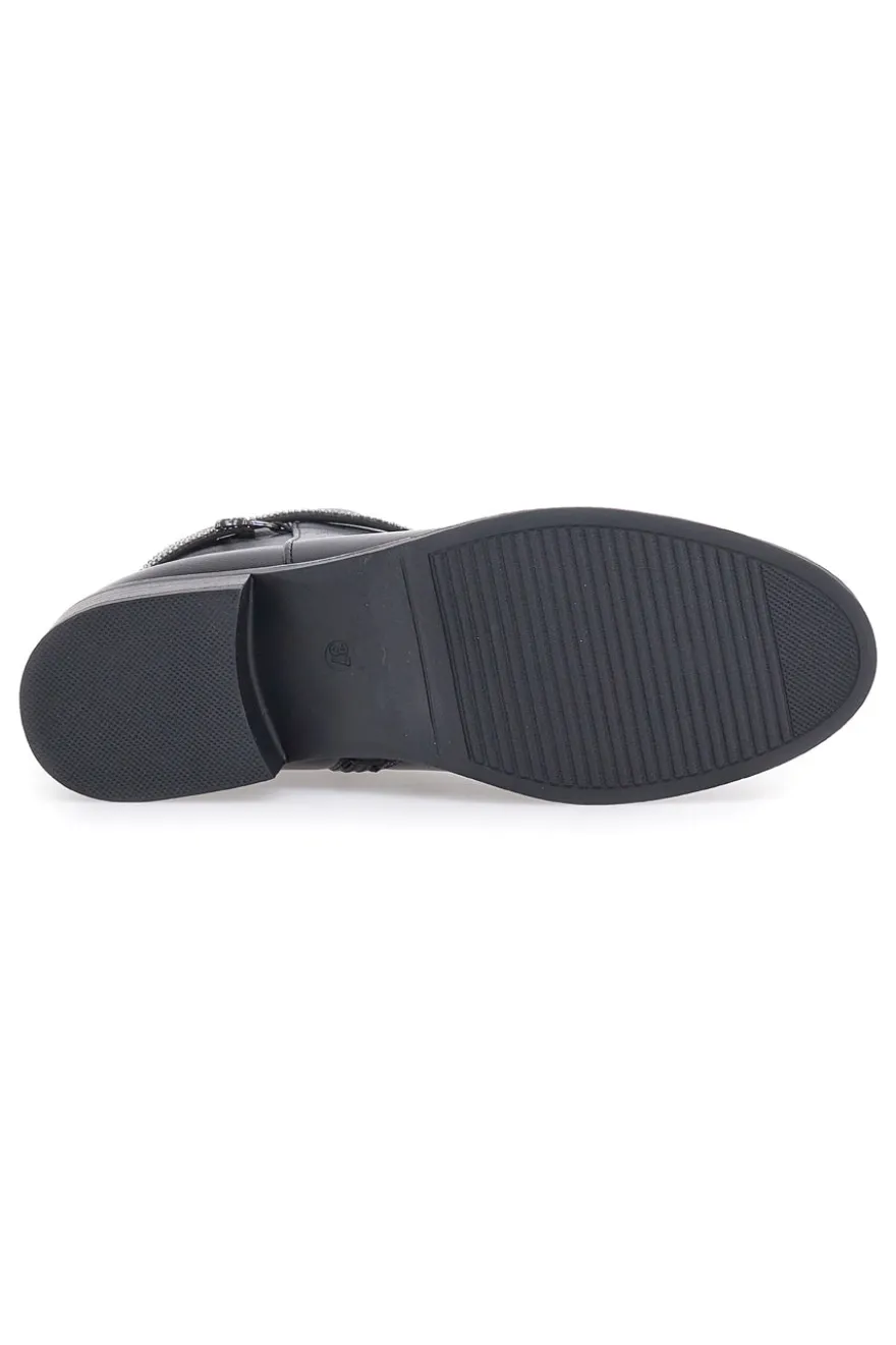 Stivaletti Ankle Neri Con Tacco a Blocco Me & Me CDNYYONG57