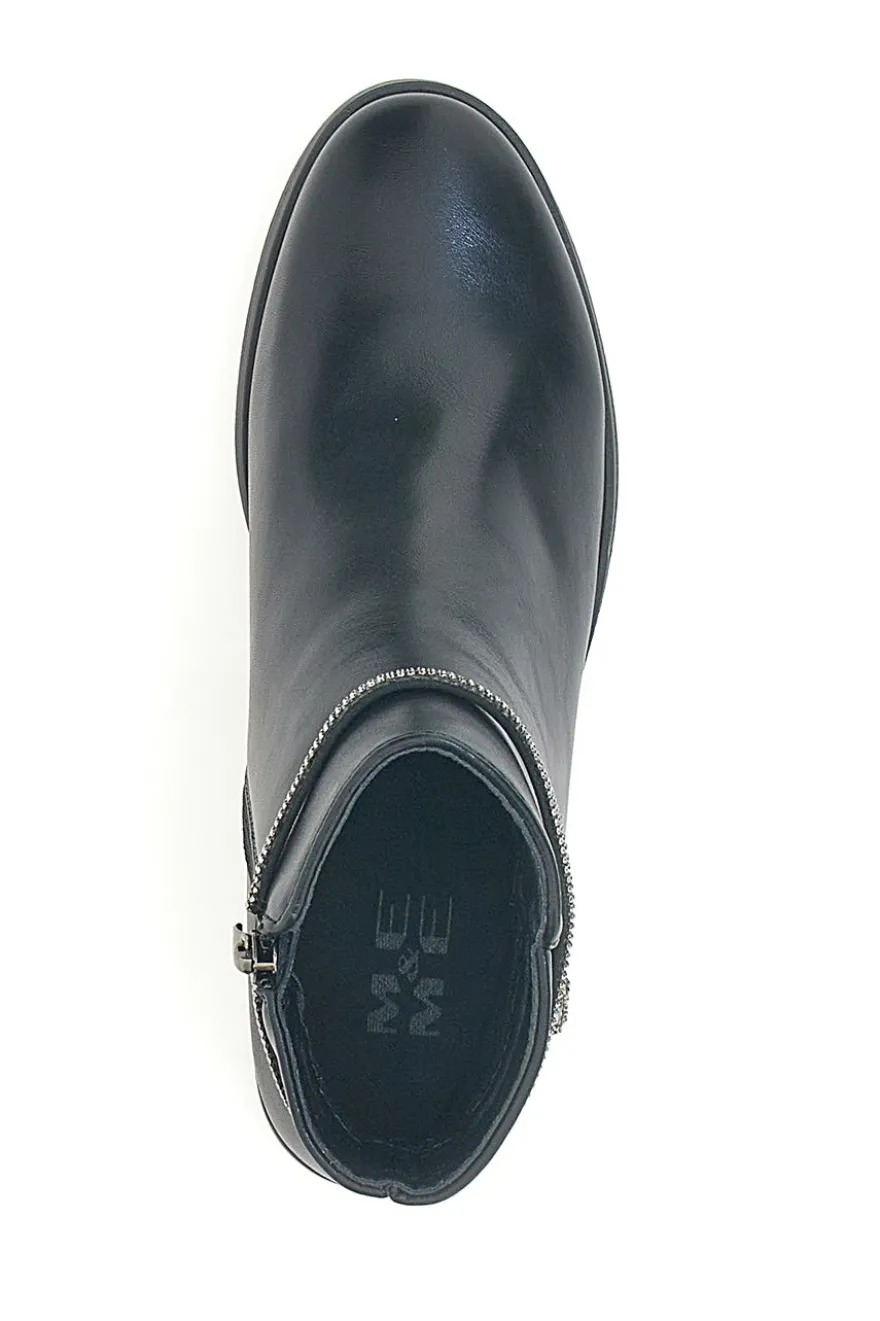 Stivaletti Ankle Neri Con Tacco a Blocco Me & Me CDNYYONG57