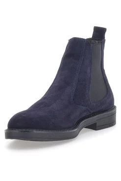 Stivaletti Beatles Blu in Pelle Scamosciata Longford 09