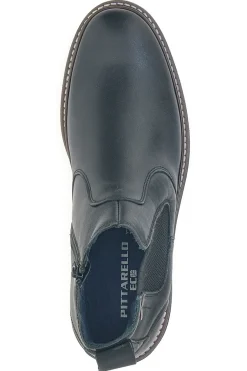 Stivaletti Beatles Chelsea boots marroni e neri in vera pelle con fondo carrarmato Pittarello Eco 252480052