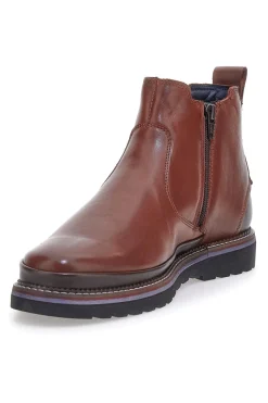 Stivaletti Beatles Chelsea boots marroni in vera pelle con fondo carrarmato Pittarello Eco 252480052