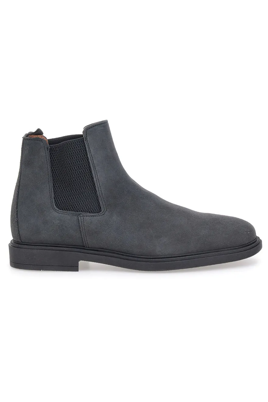 Stivaletti Beatles Grigi in Vera Pelle Laterali MAX DILLAN 6991